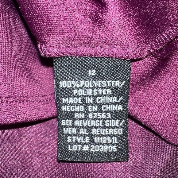 Dressbarn collection pretty eggplant purple layered evening dress! New - Picture 9 of 9